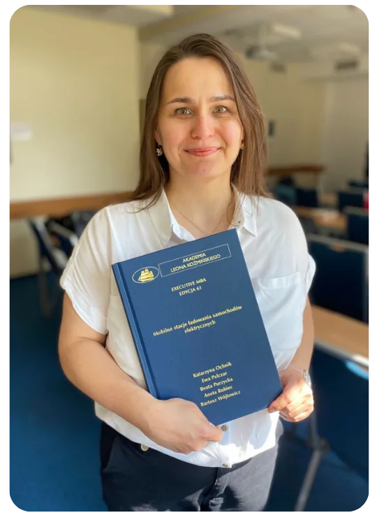 Katarzyna Ochnik z dyplomem MBA
